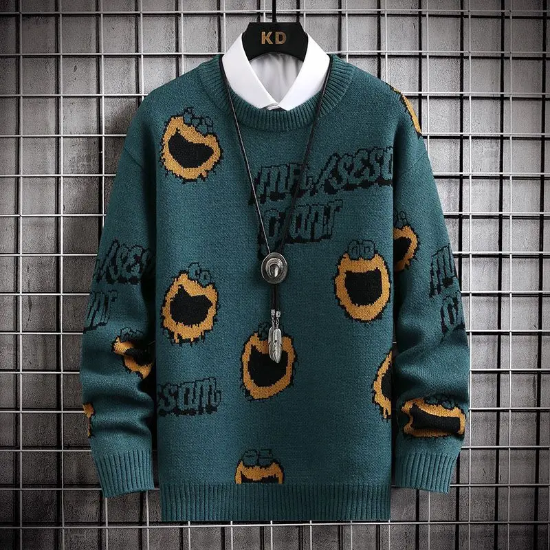 Men Fashion Splice Color Knitted Sweater Casual Loose Warm Pullovers Sweater Winter New Striped Grid O-Neck Male Sweater
Men Fashion Splice Color Knitted Sweater Casual Loose Warm Pullovers Sweater Winter New Striped Grid O-Neck Male Sweater