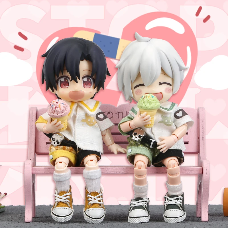 Ob11 Clothes Little Devil Short-sleeved T-shirt Shorts Belt Set for Molly, GSC, YMY Body, UFdoll, 1/12bjd Shoes Toy Accessories
Ob11 Clothes Little Devil Short-sleeved T-shirt Shorts Belt Set for Molly, GSC, YMY Body, UFdoll, 1/12bjd Shoes Toy Accessories