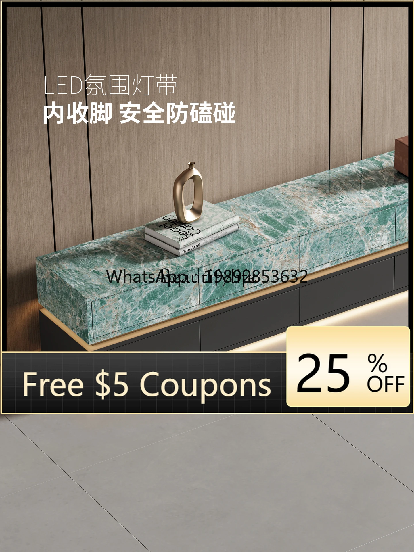 FF new TV cabinet light luxury high-end TV cabinet modern simple floor cabinet
FF new TV cabinet light luxury high-end TV cabinet modern simple floor cabinet