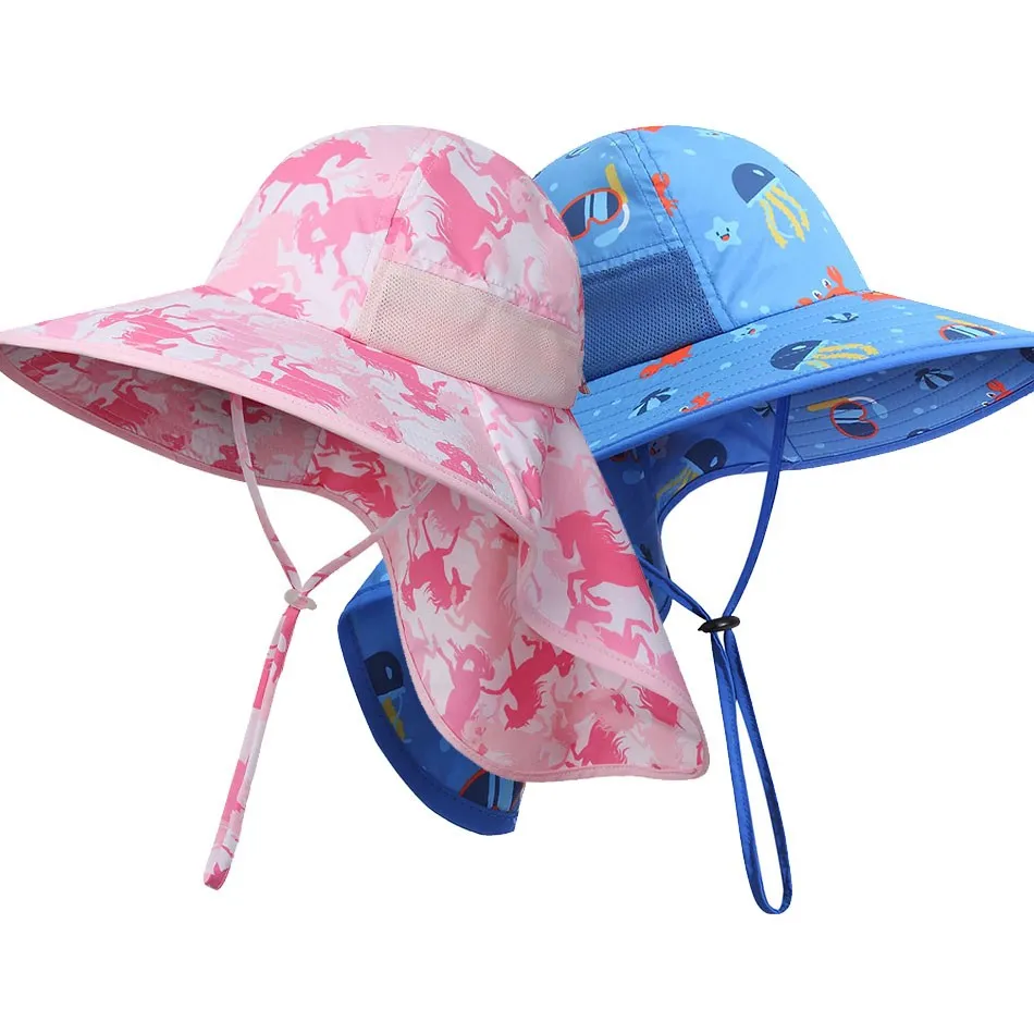 Summer Girls Sunhat Baby Cartoon Adjustable Ear Hats Children Sun Protection Beach Caps 2-6 Years Kids Windproof Bucket Cap 2022
Summer Girls Sunhat Baby Cartoon Adjustable Ear Hats Children Sun Protection Beach Caps 2-6 Years Kids Windproof Bucket Cap 2022