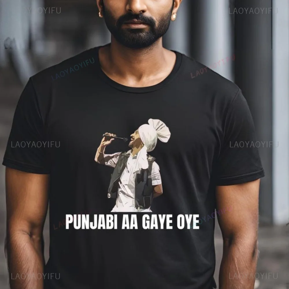 Diljit Dosanjh Concert Tour T Shirt Punjabi Music Superstar Punjabi Aa Gaye Oye T-shirt Casual Fahsion Loose Harajuku Man Tshirt
Diljit Dosanjh Concert Tour T Shirt Punjabi Music Superstar Punjabi Aa Gaye Oye T-shirt Casual Fahsion Loose Harajuku Man Tshirt