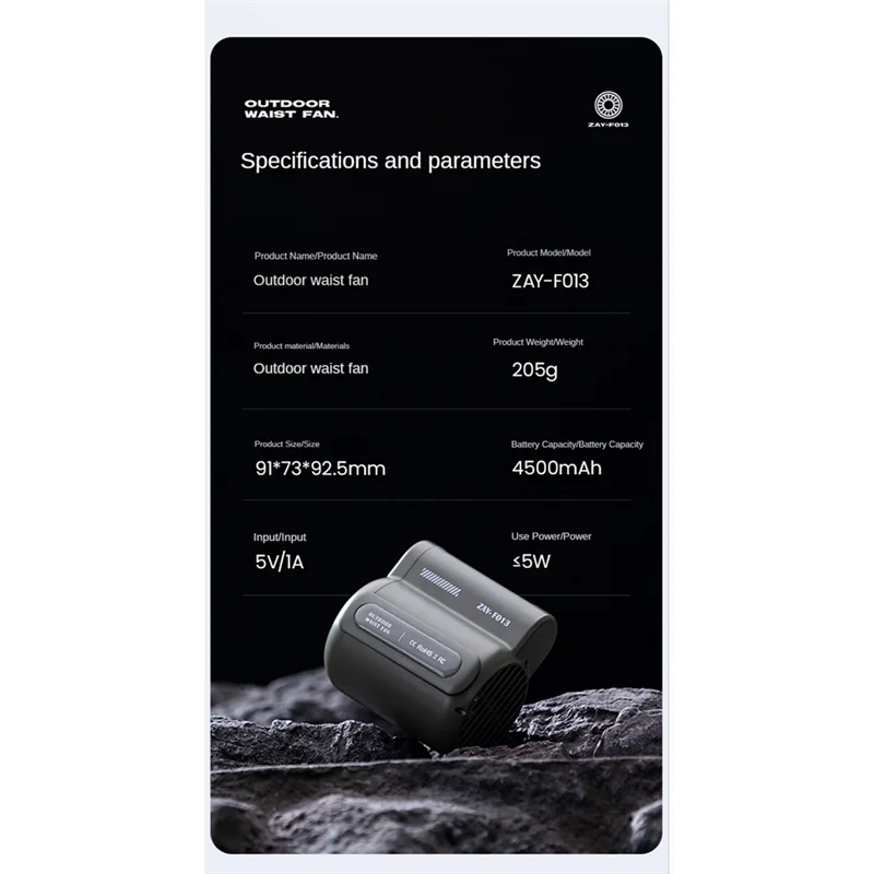 AB46-USB Портативный персональный подвесной поясной вентилятор 4500 мАч перезарядка носимый электрический вентилятор Спорт на открытом воздухе Вентилятор кондиционера
AB46-USB Портативный персональный подвесной поясной вентилятор 4500 мАч перезарядка носимый электрический вентилятор Спорт на открытом воздухе Вентилятор кондиционера