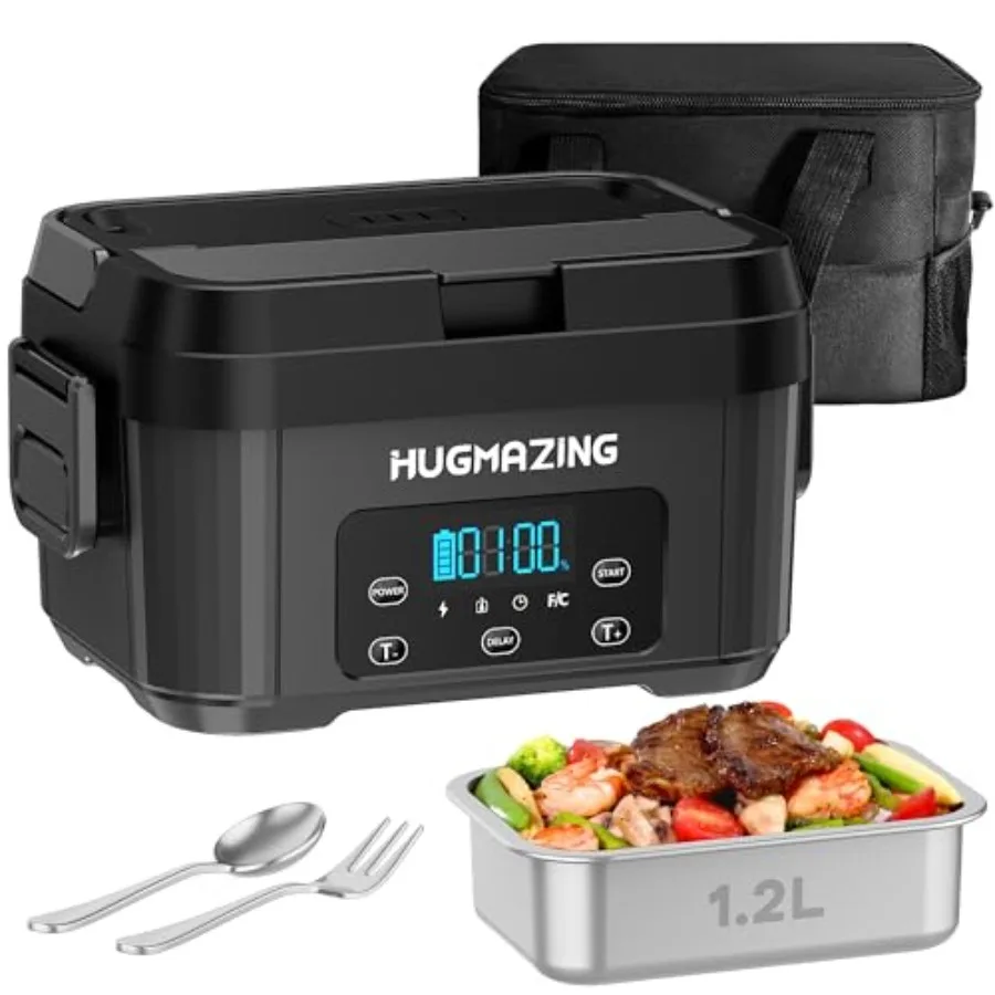 Cordless Electric Lunch Box for Adults Men and Women Rechargeable Self-Heating Food Warmer with 1.2L SS Container Battery-Power
Cordless Electric Lunch Box for Adults Men and Women Rechargeable Self-Heating Food Warmer with 1.2L SS Container Battery-Power