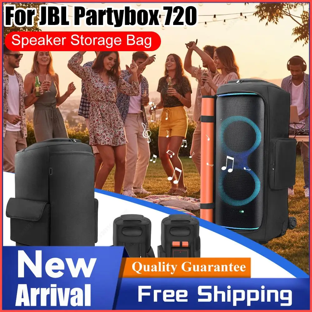 For JBL Partybox 720 Portable Speaker Dust Case with Mic Pocket Double-Sided Speaker Storage Bag Wear Resist for Outdoor Travel
For JBL Partybox 720 Portable Speaker Dust Case with Mic Pocket Double-Sided Speaker Storage Bag Wear Resist for Outdoor Travel