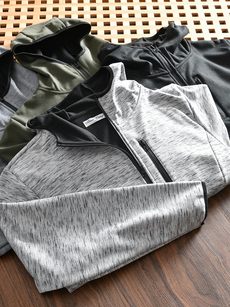 Three-Layer Composite Windproof Men's Hooded Fleece-Lined Sweatshirt Jacket Color-Woven Open Cardigan Warm Autumn Winter Stre...
Three-Layer Composite Windproof Men's Hooded Fleece-Lined Sweatshirt Jacket Color-Woven Open Cardigan Warm Autumn Winter Stre...