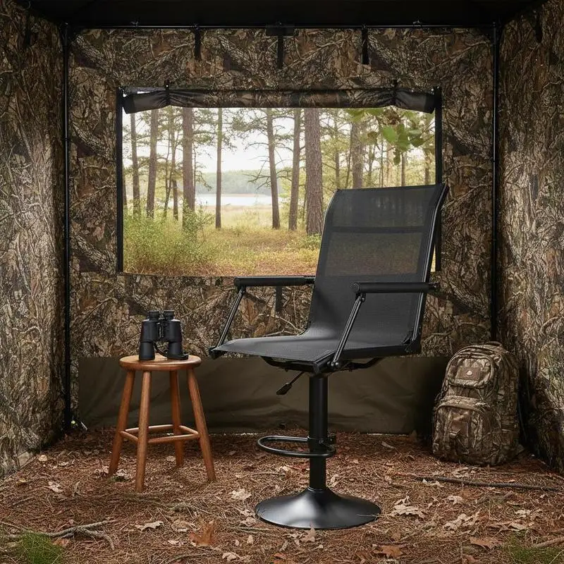 Rotating Field Seat 20x22x38 Inch For Forest Hunting Lake Fishing Mountain Camping, 360 Degree Silent Swivel Padded Armrests Height Adjustable Heavy Duty Metal Frame 300 Lbs Capacity Ground Stool
Rotating Field Seat 20x22x38 Inch For Forest Hunting Lake Fishing Mountain Camping, 360 Degree Silent Swivel Padded Armrests Height Adjustable Heavy Duty Metal Frame 300 Lbs Capacity Ground Stool