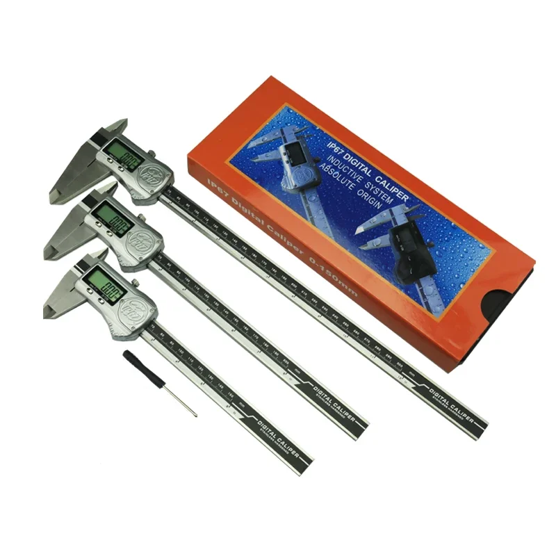IP67 Waterproof Digital Vernier Caliper Electronic Stainless Steel Accurate Vernier Caliper 0-150mm 6inch Micrometer
IP67 Waterproof Digital Vernier Caliper Electronic Stainless Steel Accurate Vernier Caliper 0-150mm 6inch Micrometer