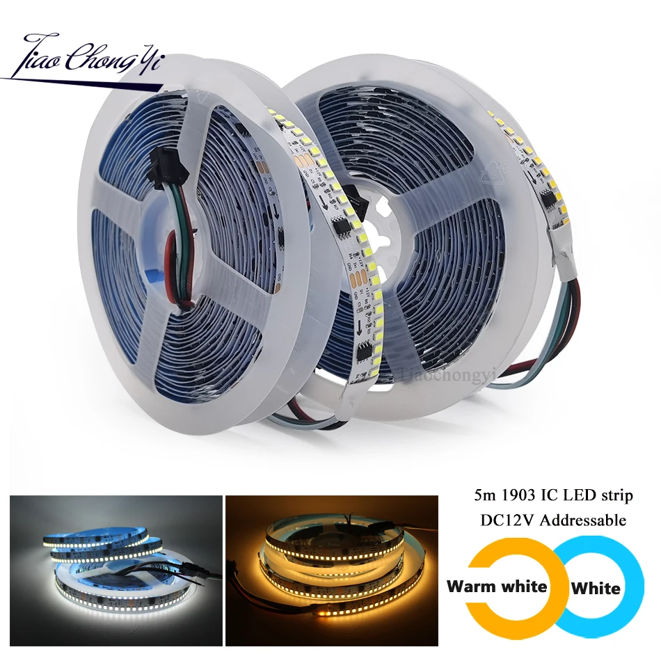 1903 IC white LED light strip WS2811 234LEDs/m DC12V Addressable Digital flexible rgb led Tape light
1903 IC white LED light strip WS2811 234LEDs/m DC12V Addressable Digital flexible rgb led Tape light
