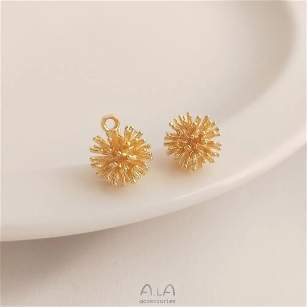 14K Gold Color Fur Ball Pendant Copper Gold-plated Pine Cone Hanging Ball Diy Handmade Earrings Bracelet Jewelry Pendant
14K Gold Color Fur Ball Pendant Copper Gold-plated Pine Cone Hanging Ball Diy Handmade Earrings Bracelet Jewelry Pendant