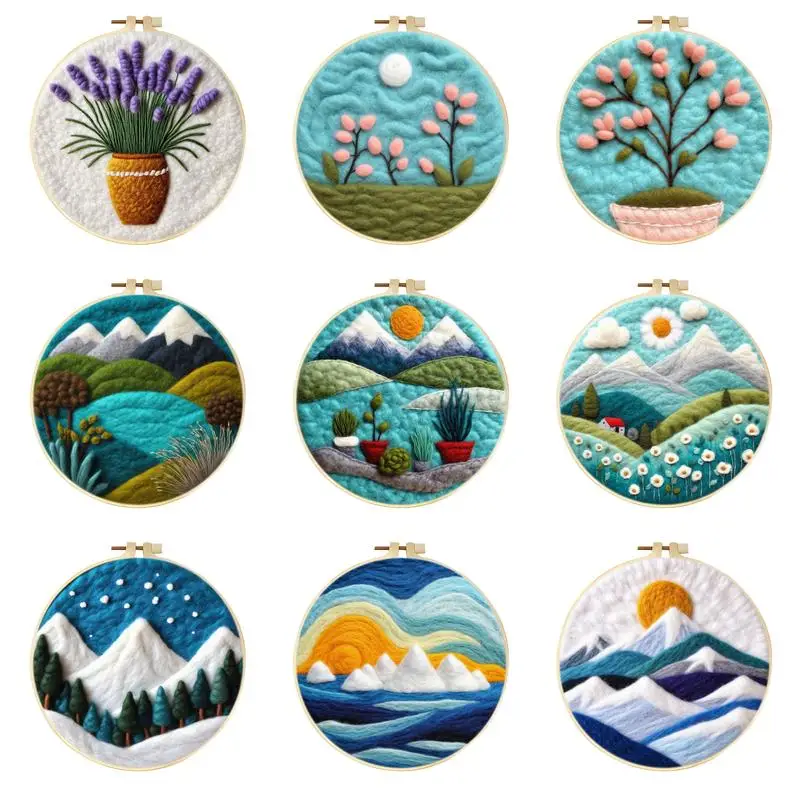 OrchidNeedle Felt Starter Kits For Adults Diy Wool Felting Painting Beginners Kit Embroidery Frame Wool Needlework Crafts
OrchidNeedle Felt Starter Kits For Adults Diy Wool Felting Painting Beginners Kit Embroidery Frame Wool Needlework Crafts