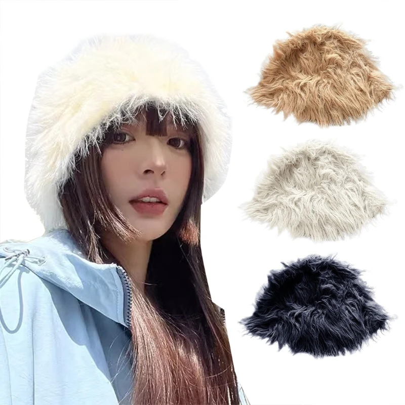 Faux Furs Bucket Hat for Womens Handmade Foldable Floppy Solid Color Plush Hat Fashion Cute Vintage and Casual
Faux Furs Bucket Hat for Womens Handmade Foldable Floppy Solid Color Plush Hat Fashion Cute Vintage and Casual