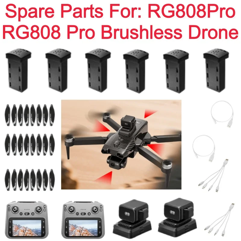 RG808 Pro RG808Pro GPS Return RC Drone Quadcopter Spare Parts Accessories 7.4V 1600mAh Battery Arm Propeller Obstacle Avoidance
RG808 Pro RG808Pro GPS Return RC Drone Quadcopter Spare Parts Accessories 7.4V 1600mAh Battery Arm Propeller Obstacle Avoidance
