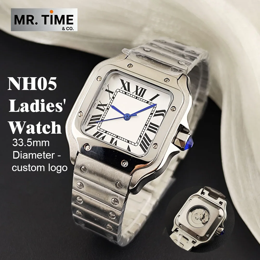 Модные женские автоматические часы NH05 2026 с римским цифровым дисплеем, из нержавеющей стали, с возможностью нанесения логотипа, подходят для модели NH05
Модные женские автоматические часы NH05 2026 с римским цифровым дисплеем, из нержавеющей стали, с возможностью нанесения логотипа, подходят для модели NH05