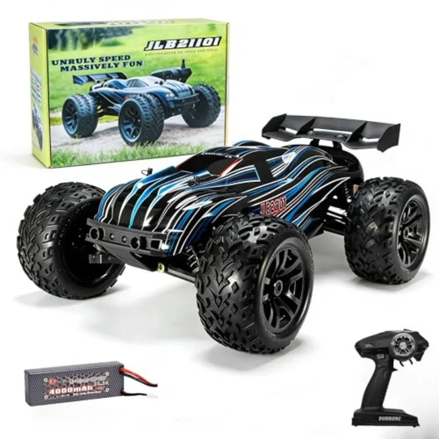 Jlbracing Cheetah 21101 1:10 RTR Brushless RC Truck, 80km/h High Speed with 120A ESC, 4WD Off-Road Monster Truck IPX7 Waterproo
Jlbracing Cheetah 21101 1:10 RTR Brushless RC Truck, 80km/h High Speed with 120A ESC, 4WD Off-Road Monster Truck IPX7 Waterproo
