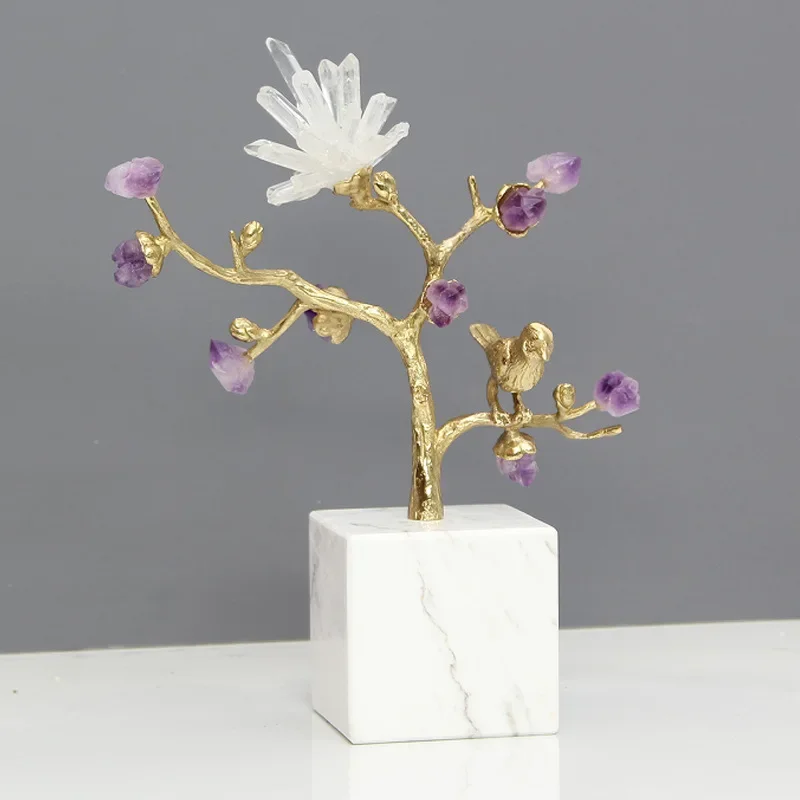 Beautiful Luxury Natural Amethyst Fortune Tree Ornament High-end Home Living Room Decoration
Beautiful Luxury Natural Amethyst Fortune Tree Ornament High-end Home Living Room Decoration