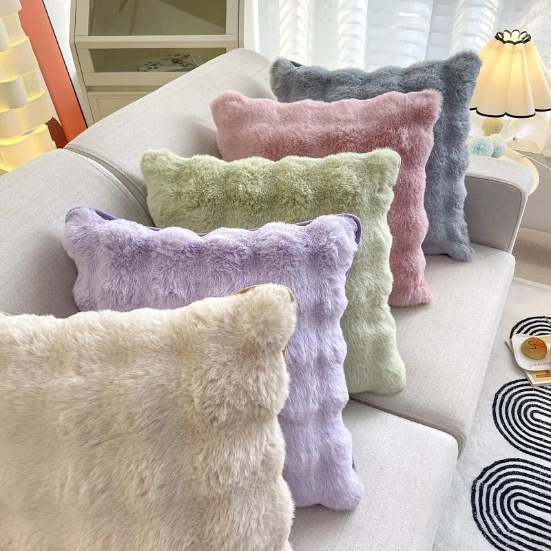 Solid Color Soft Throw Pillow Cases For Sofa Decor Faux Cozy Covers Plush Cushion Decorative Rabbit Velvet Throw Cushion Cover
Solid Color Soft Throw Pillow Cases For Sofa Decor Faux Cozy Covers Plush Cushion Decorative Rabbit Velvet Throw Cushion Cover
