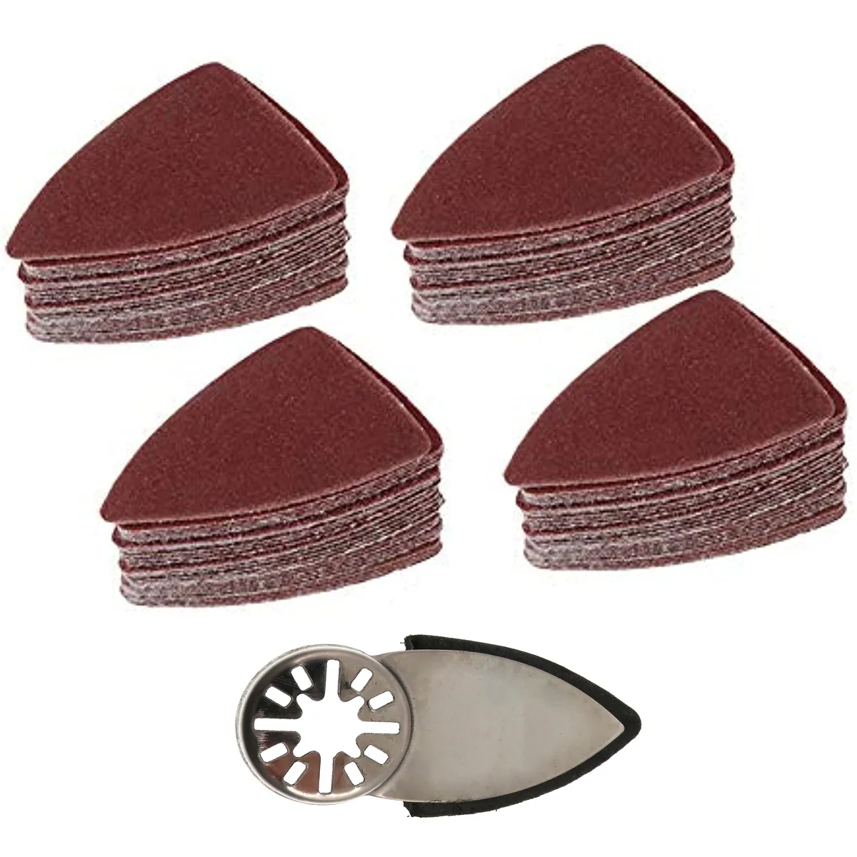41Pcs Finger Sanding Pads Oscillating Tool Detail Sanding Kit,Hook &Loop Sandpaper Sheets 80 /120/180 /240 Grits for Woodworking
41Pcs Finger Sanding Pads Oscillating Tool Detail Sanding Kit,Hook &Loop Sandpaper Sheets 80 /120/180 /240 Grits for Woodworking