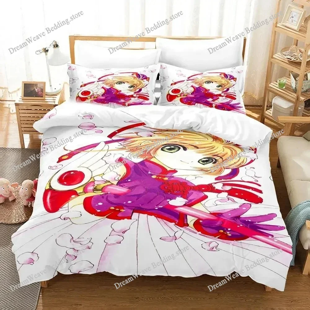 Home Textile Cartoons Cardcaptor Sakura Cover Duvet Cover Pillow Case Boy Girl Polyester Bedding Set King Queen Twin Size
Home Textile Cartoons Cardcaptor Sakura Cover Duvet Cover Pillow Case Boy Girl Polyester Bedding Set King Queen Twin Size