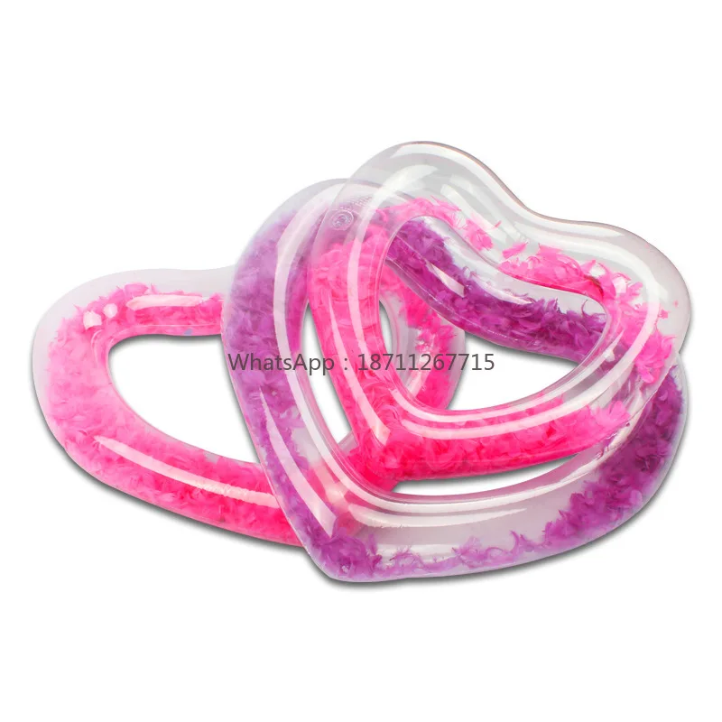Wholesale new love feather swimming ring, fully transparent love water lifebuoy Internet celebrity love water ring feather ring
Wholesale new love feather swimming ring, fully transparent love water lifebuoy Internet celebrity love water ring feather ring