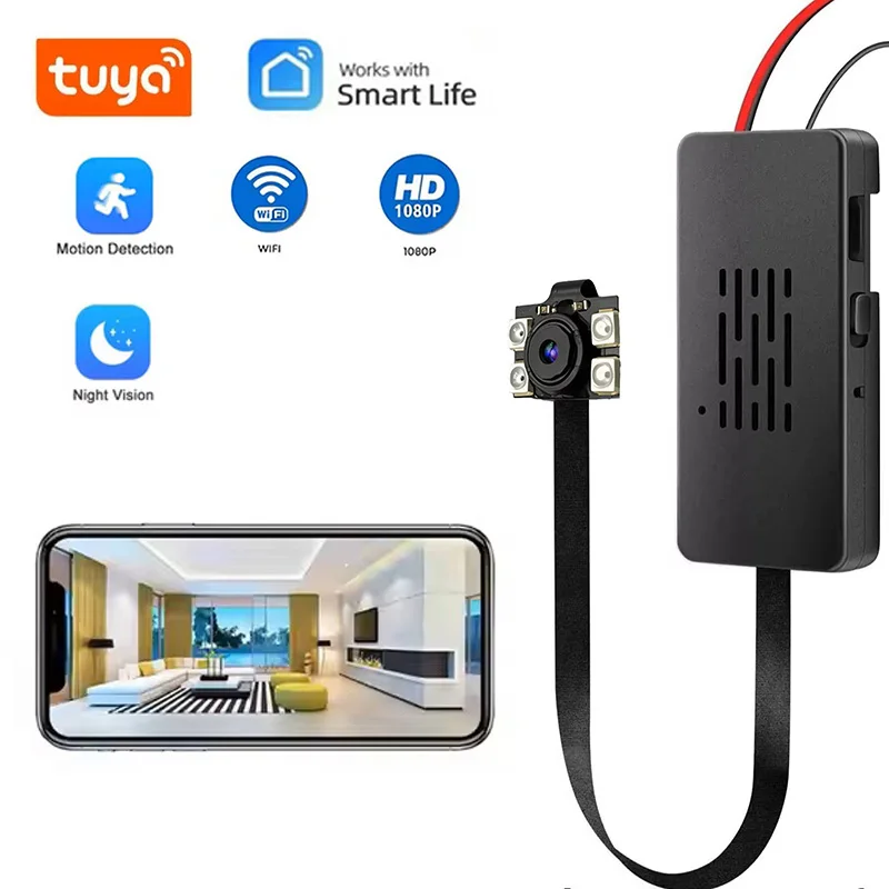 WiFi Camera 1080P FHD Wireless Night Vision Tuya App Compatible Home Security Monitor for Kid Safety Real-Time Motion Detection
WiFi Camera 1080P FHD Wireless Night Vision Tuya App Compatible Home Security Monitor for Kid Safety Real-Time Motion Detection