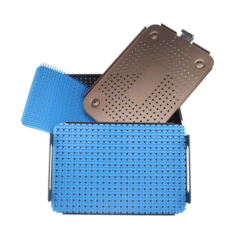 Double Layer Case Disinfection Box Sterilization Tray Case Box with Silicone Pad Aluminium Alloy
Double Layer Case Disinfection Box Sterilization Tray Case Box with Silicone Pad Aluminium Alloy