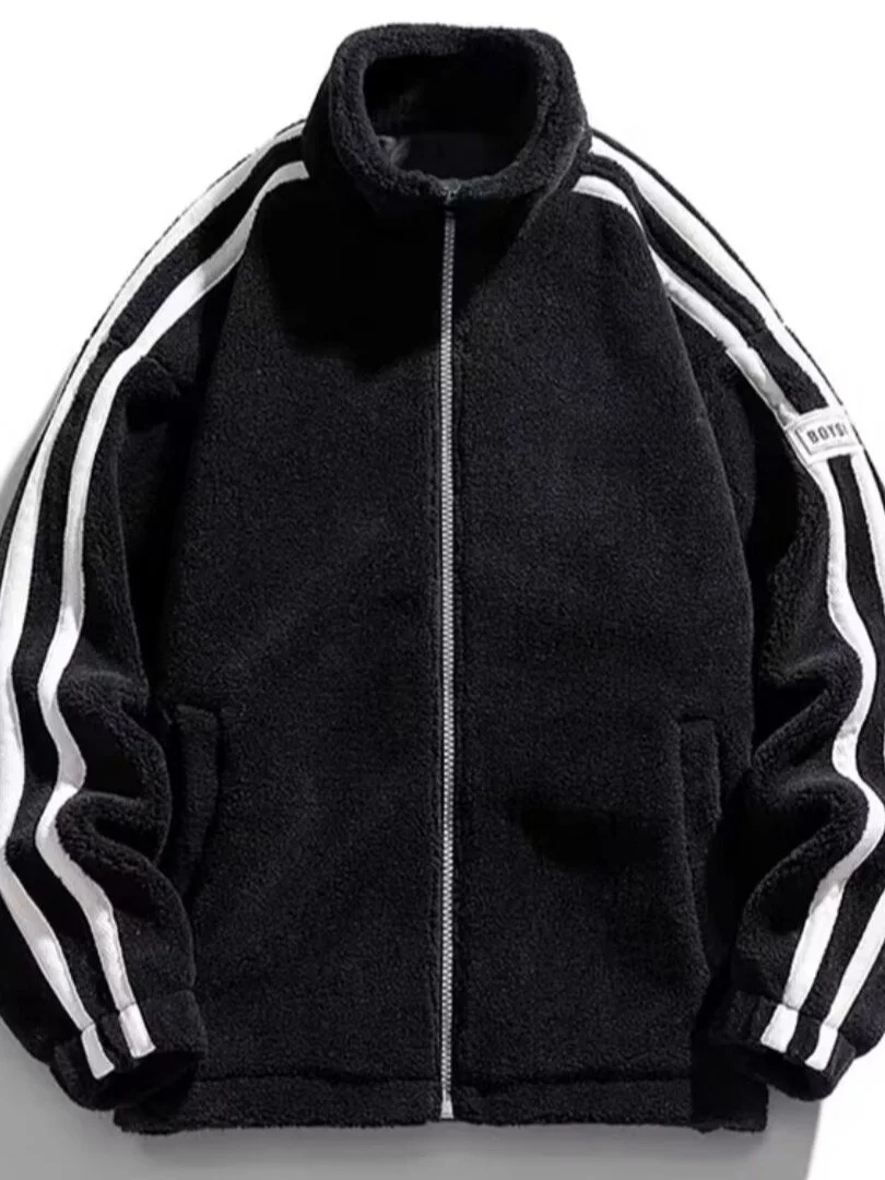 Модный мужской жакет с бархатным воротником-стойкой из ягненка, осенне-зимний теплый свободный повседневный жакет больших размеров
Модный мужской жакет с бархатным воротником-стойкой из ягненка, осенне-зимний теплый свободный повседневный жакет больших размеров