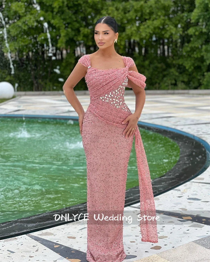 Luxury Pink Glitter Formal Prom Dresse 2025 With Gloves Bead Diamonds Wedding Birthday Party Evening Gowns Customized
Luxury Pink Glitter Formal Prom Dresse 2025 With Gloves Bead Diamonds Wedding Birthday Party Evening Gowns Customized