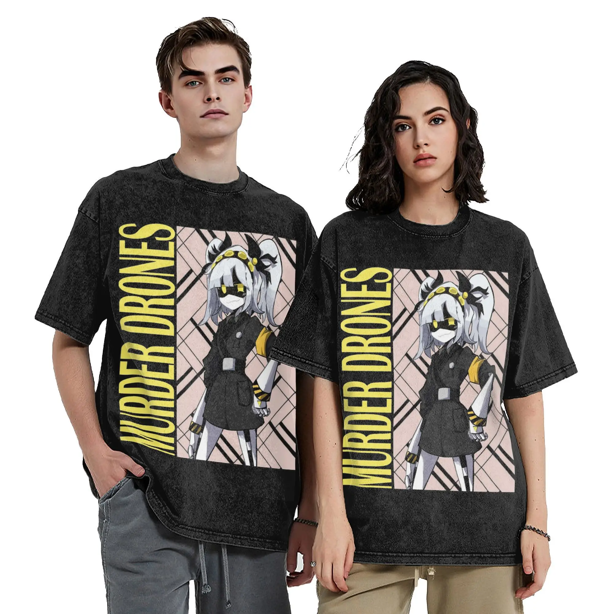 Washed T Shirt Murder Drones Hip Hop Novelty T-Shirt Oversize Streetwear Cotton Summer Tops Tee Shirt for Men Women
Washed T Shirt Murder Drones Hip Hop Novelty T-Shirt Oversize Streetwear Cotton Summer Tops Tee Shirt for Men Women