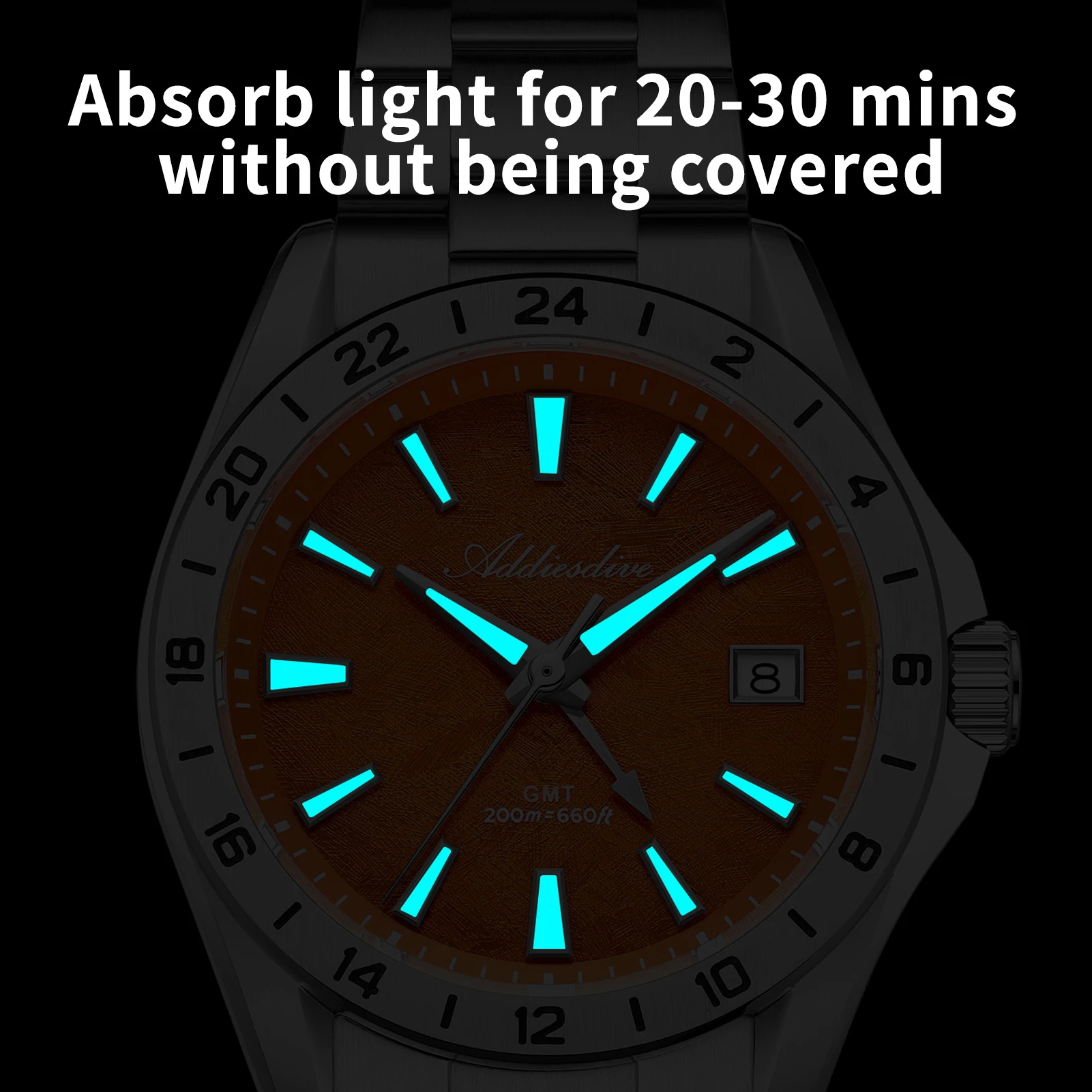 ADDIESDIVE Stainless Steel GMT Quartz Watches 200M Waterproof Sapphire Glass AD2548 Relogios Masculino BGW9 Super Luminous Watch
ADDIESDIVE Stainless Steel GMT Quartz Watches 200M Waterproof Sapphire Glass AD2548 Relogios Masculino BGW9 Super Luminous Watch