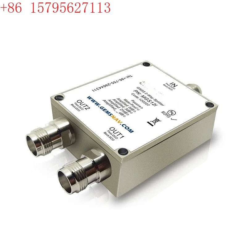 GPS One-to-two Power Divider MGS12i Power Divider GNSS Surveying and Mapping Special Power Divider
GPS One-to-two Power Divider MGS12i Power Divider GNSS Surveying and Mapping Special Power Divider