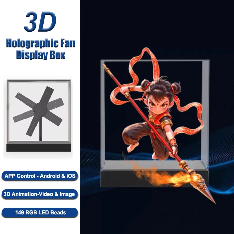 3D Hologram Fan Projector LED Sign Holographic Player Support Image & Video Commercial Advertising Display Light
3D Hologram Fan Projector LED Sign Holographic Player Support Image & Video Commercial Advertising Display Light