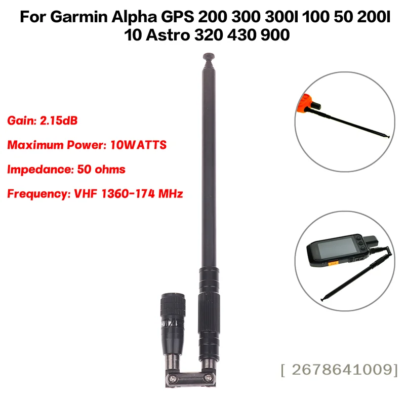 ⚑Antenna For Garmin Alpha GPS 200 300 300I 100 50 200I 10 Astro 900 320 430 Foldable Walkie-Talkie Antenna
⚑Antenna For Garmin Alpha GPS 200 300 300I 100 50 200I 10 Astro 900 320 430 Foldable Walkie-Talkie Antenna