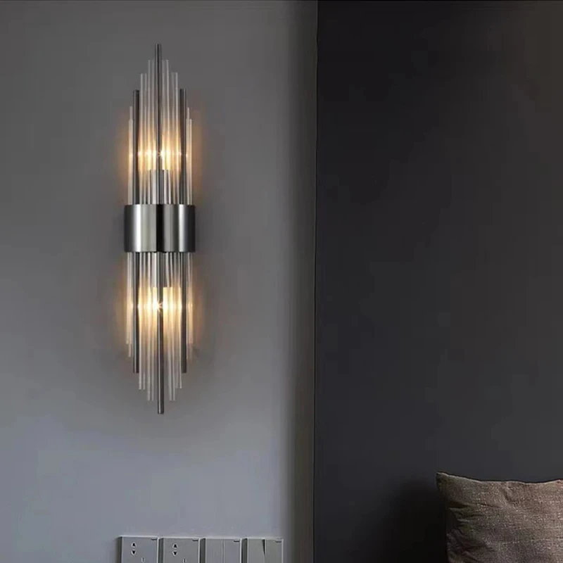 Black LED Hardwares Wall Lamp Gold Living Room Luminous Indoor Lighting Nordic Style Simple Bedroom Stair AC110-220V Light 2024
Black LED Hardwares Wall Lamp Gold Living Room Luminous Indoor Lighting Nordic Style Simple Bedroom Stair AC110-220V Light 2024