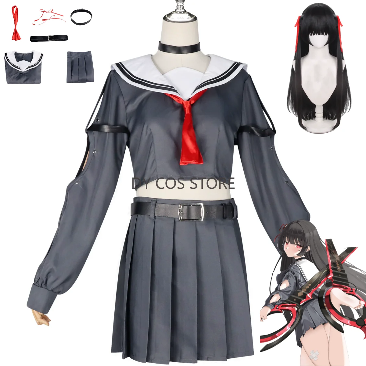 Anime Game Wuthering Waves Chisa Cosplay Costume Japanese-style JK School Uniform Shirt Skirt Wig Woman Cute Campus Suit
Anime Game Wuthering Waves Chisa Cosplay Costume Japanese-style JK School Uniform Shirt Skirt Wig Woman Cute Campus Suit
