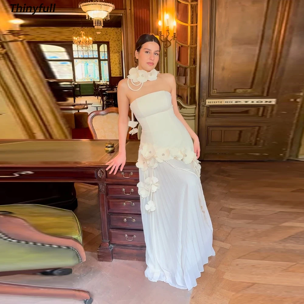 Thinyfull A-line Satin/Chiffon Arabic Prom Dresses Sleeveless Strapless Evening Gown Long Special Occasion Dress Customized
Thinyfull A-line Satin/Chiffon Arabic Prom Dresses Sleeveless Strapless Evening Gown Long Special Occasion Dress Customized