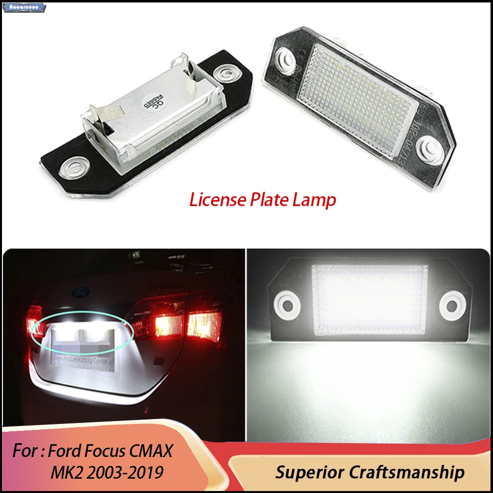 2Pcs White LED Light for License Plate For Ford Focus CMAX MK2 2003-2019
2Pcs White LED Light for License Plate For Ford Focus CMAX MK2 2003-2019