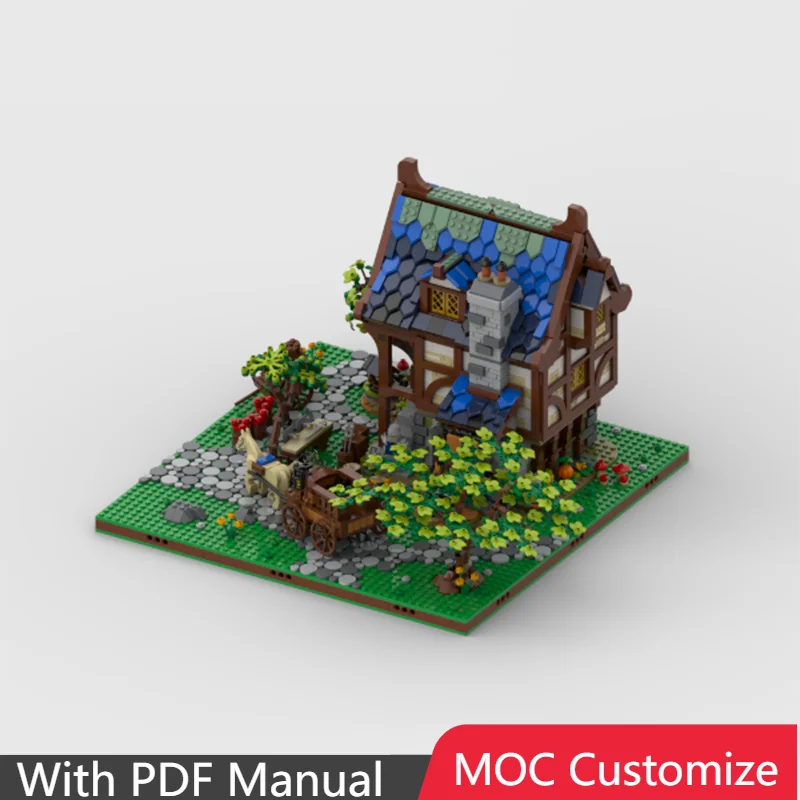857 PCS Customize Medieval blacksmith's houseTechnical Bricks Model Display Block Toys For Kids Assembly Surprise Birthday Gifts
857 PCS Customize Medieval blacksmith's houseTechnical Bricks Model Display Block Toys For Kids Assembly Surprise Birthday Gifts