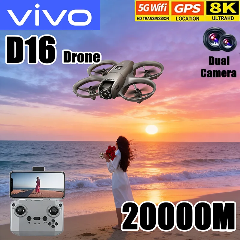 Дрон VIVO D16 Mini с камерой 8K, 1080P HD FPV, профессиональный радиоуправляемый квадрокоптер с пятисторонним обходом препятствий, игрушка-вертолет, новинка 2026 года
Дрон VIVO D16 Mini с камерой 8K, 1080P HD FPV, профессиональный радиоуправляемый квадрокоптер с пятисторонним обходом препятствий, игрушка-вертолет, новинка 2026 года