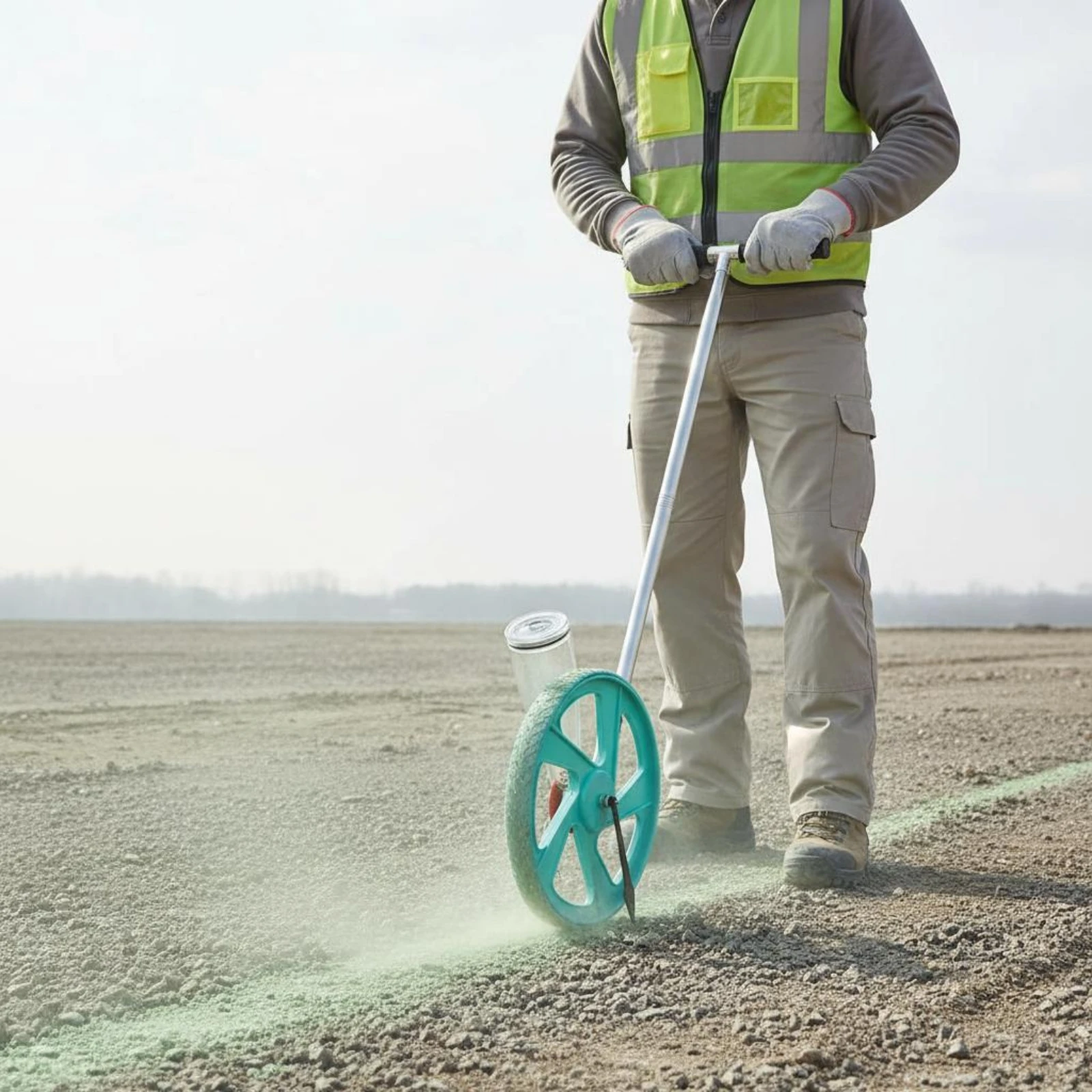 Line-Marking Vehicle Metal Handle Lime Spreader Vehicle for Road Layout
Line-Marking Vehicle Metal Handle Lime Spreader Vehicle for Road Layout