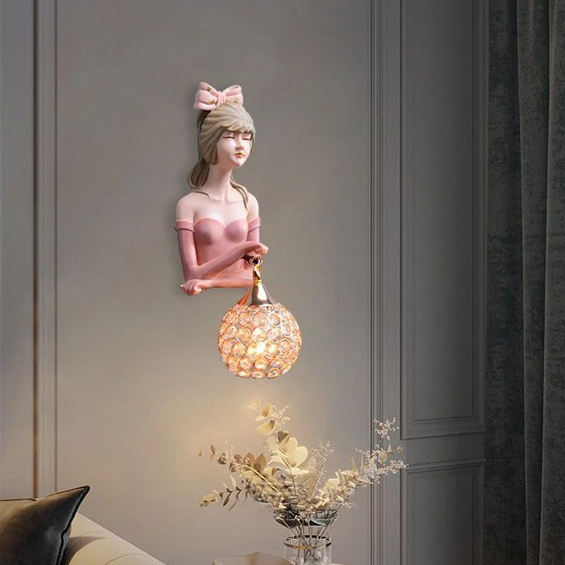 Resin Beautiful Girl Wall Lamp Modern Simple Living Room Decoration Lighting LED Creative Decoration Eye Protection Lamp Bedside
Resin Beautiful Girl Wall Lamp Modern Simple Living Room Decoration Lighting LED Creative Decoration Eye Protection Lamp Bedside