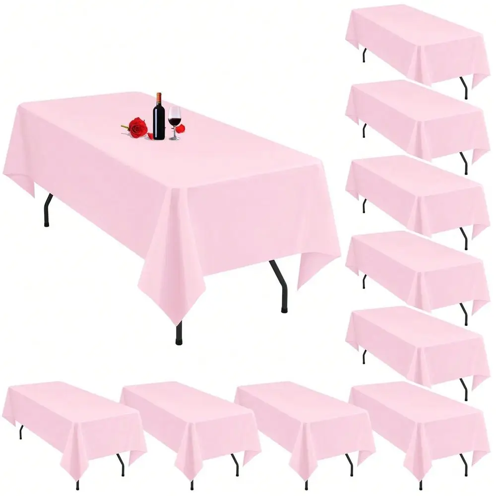 Pink Tablecloth 10 Pack Washable Polyester Rectangular Cover For 6 Ft Table Wedding Banquet Party
Pink Tablecloth 10 Pack Washable Polyester Rectangular Cover For 6 Ft Table Wedding Banquet Party