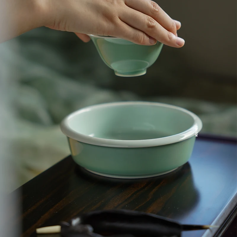 Handmade Cerc Tea Waing Bowl Large Size Water Wa Tea Ceremony Accories Gongfu Tea Waing Cup Bowl Jingwu Cerc
Handmade Cerc Tea Waing Bowl Large Size Water Wa Tea Ceremony Accories Gongfu Tea Waing Cup Bowl Jingwu Cerc
