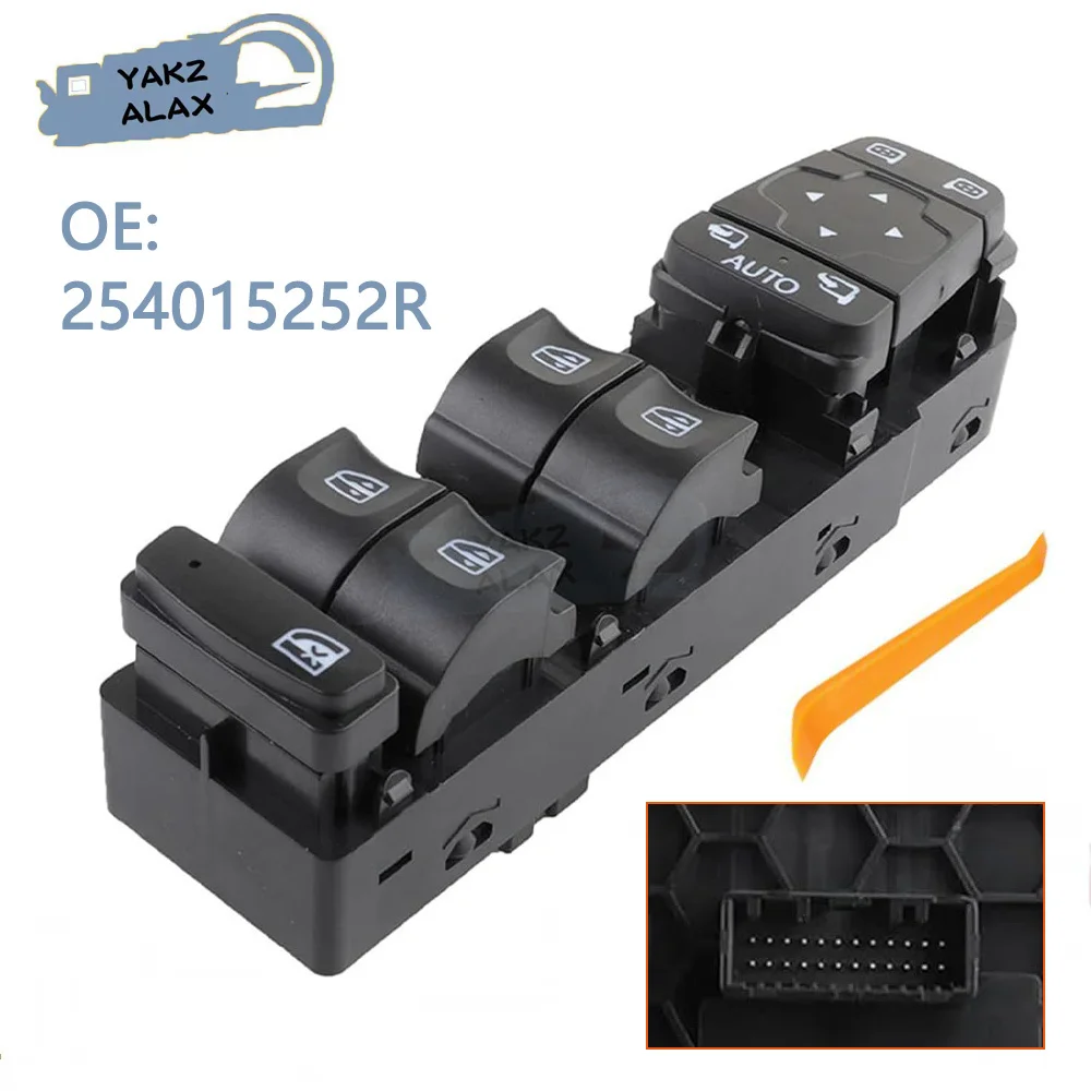 25401-5252R 254015252R for Renault Megane Front Left Driver Side Electric Master Power Window Control Switch Car Accessories
25401-5252R 254015252R for Renault Megane Front Left Driver Side Electric Master Power Window Control Switch Car Accessories