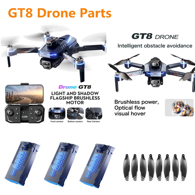 GT8 RC Drone 3,7 В 1300 мАч Батарея/пропеллер GT8 MAX Батарея для дрона GT8 Бесщеточный аккумулятор для дрона GT8MAX Запчасти для радиоуправляемого дрона
GT8 RC Drone 3,7 В 1300 мАч Батарея/пропеллер GT8 MAX Батарея для дрона GT8 Бесщеточный аккумулятор для дрона GT8MAX Запчасти для радиоуправляемого дрона
