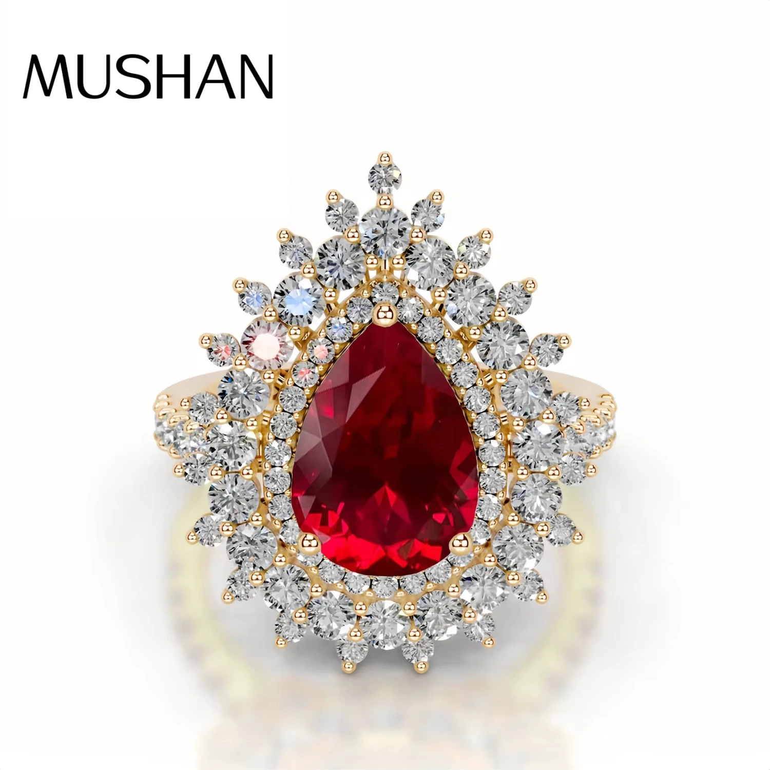 MUSHAN Custom Jewelry 925 Sterling Silver Ring Lab Red Green Emerald Round Engagement Ring for Women 18K Gold Plated Rings
MUSHAN Custom Jewelry 925 Sterling Silver Ring Lab Red Green Emerald Round Engagement Ring for Women 18K Gold Plated Rings