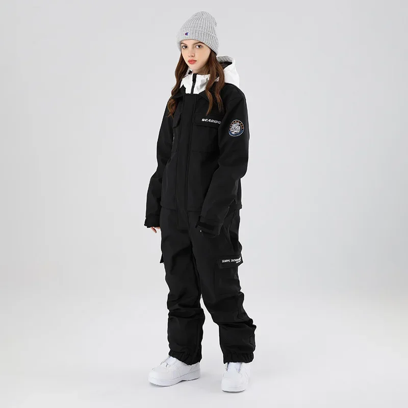 Wo rkwear Jumpsuit For Men And Women Waterproof Windproof Bre athable Single Board And Double Board Ski Clothes And Pan ts OT4
Wo rkwear Jumpsuit For Men And Women Waterproof Windproof Bre athable Single Board And Double Board Ski Clothes And Pan ts OT4