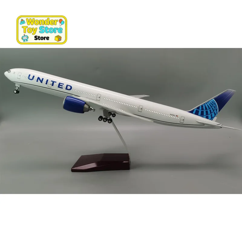 Модель самолета B777, длина 47 см, со светодиодной подсветкой и колесами, масштаб 1:150, статическая имитационная коллекционная модель
Модель самолета B777, длина 47 см, со светодиодной подсветкой и колесами, масштаб 1:150, статическая имитационная коллекционная модель