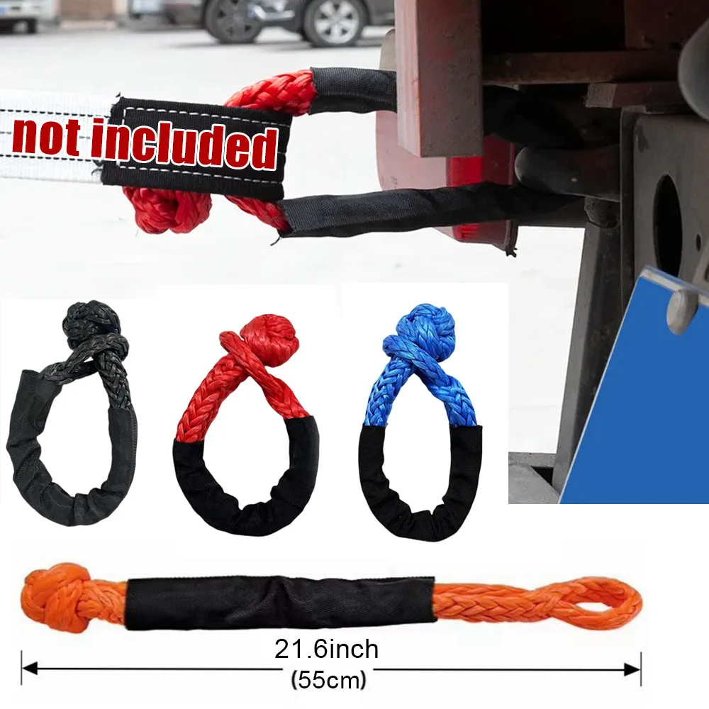1pc 38000 Lbs Towing Ropes Car Synthetic Fiber Road Recovery Trailer Pull Strap Heavy Tow Shackle Protective Sleeve Accessories
1pc 38000 Lbs Towing Ropes Car Synthetic Fiber Road Recovery Trailer Pull Strap Heavy Tow Shackle Protective Sleeve Accessories