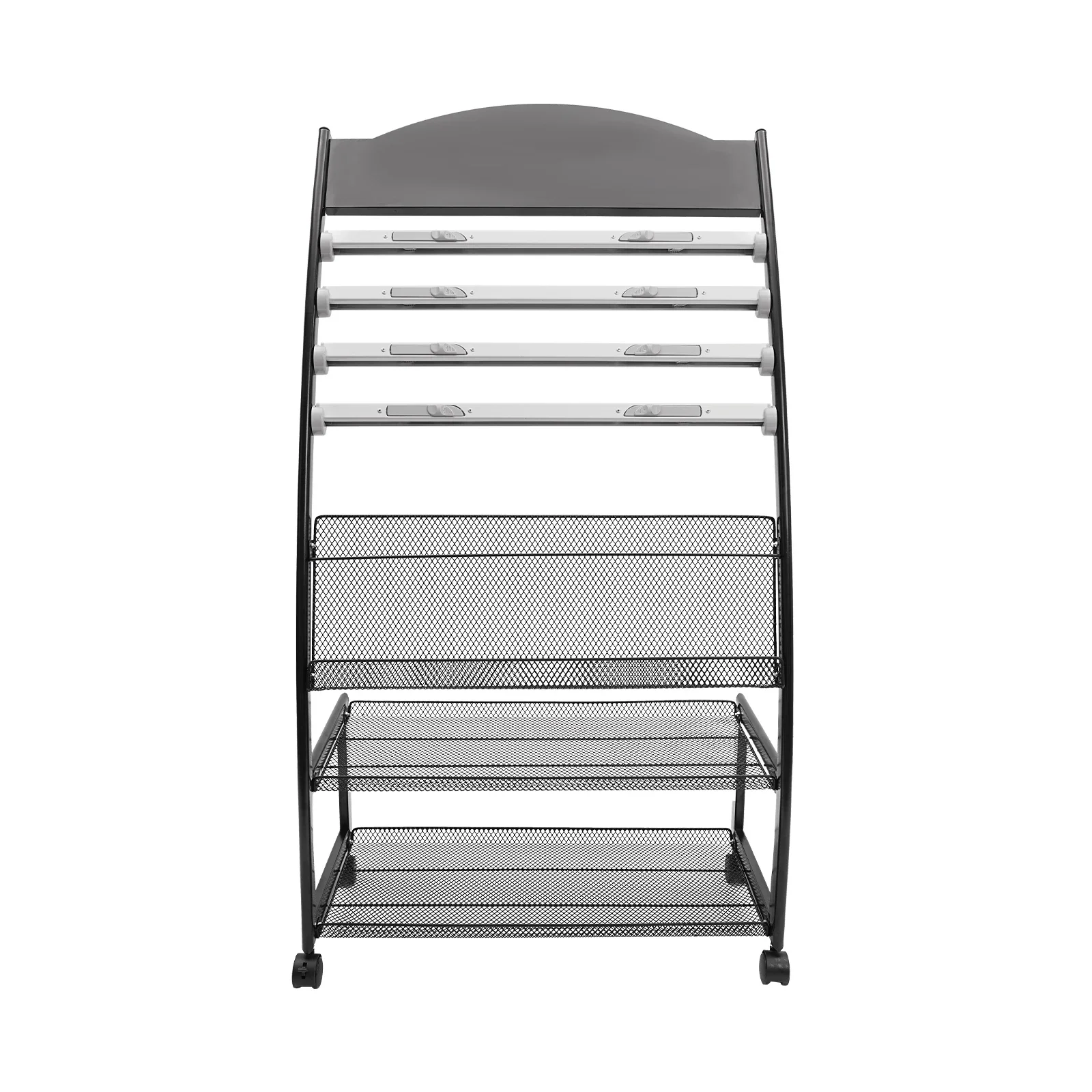 Magazine Display Stand with 4 Wheels Movable and Fixable for Offices, Event Rooms,Exhibitions
Magazine Display Stand with 4 Wheels Movable and Fixable for Offices, Event Rooms,Exhibitions