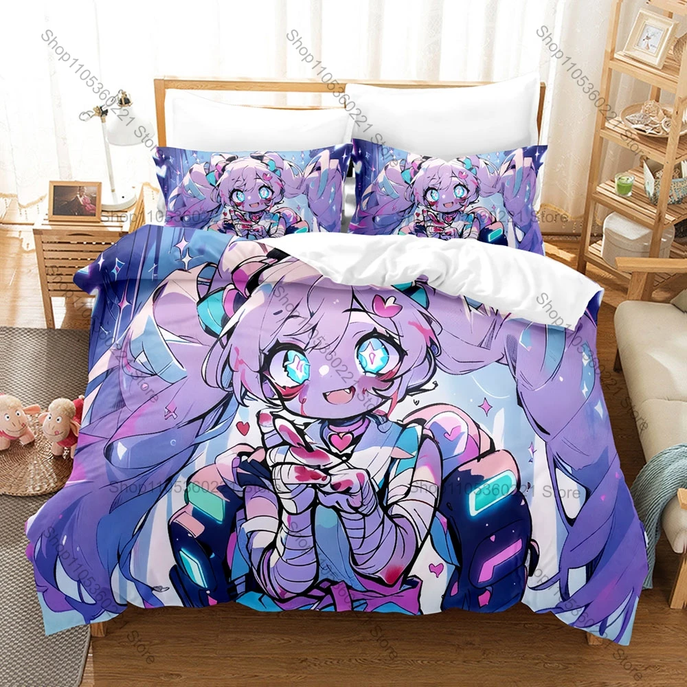 Menhera Chan Duvet Cover + 2 Pillowcases Nanase Kurumi Cute Hoodie Anime Print Soft Polyester Bedding Decor For Kawaii Sticker
Menhera Chan Duvet Cover + 2 Pillowcases Nanase Kurumi Cute Hoodie Anime Print Soft Polyester Bedding Decor For Kawaii Sticker